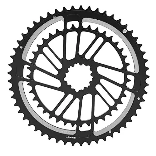 Produktbild: VGEBY Fahrrad-Kettenblatt, Doppelscheiben-Kurbelgarnitur Kettenblatt Fahrradkurbel-Kettenblatt CNC-geschmiedet für GXP(53/39T) Fahrrad Ersatzteile