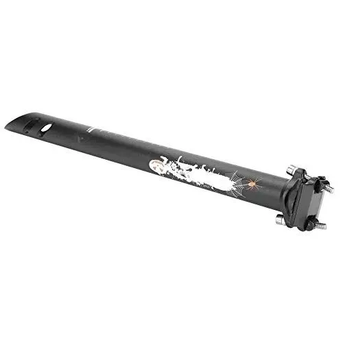 Produktbild: Fahrradsattelstütze, Hochfestes, Leichtes Sitzrohr aus Aluminiumlegierung, Rennrad, Mountainbike, Stoßfest, Schwarz, 27,2 X 400 Mm (Sandschwarz 31,6*400mm)