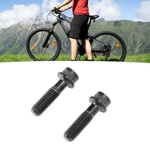 Produktbild: VGEBY Fahrradschrauben, 2 Stück, M5 X 18 Mm, Mountainbike-Bremshebelschraube aus Ti-Legierung, Kompakte, Tragbare Fahrrad-Sattelrohr-Klemm-Befestigungsschraube für Mountainbike (Black)