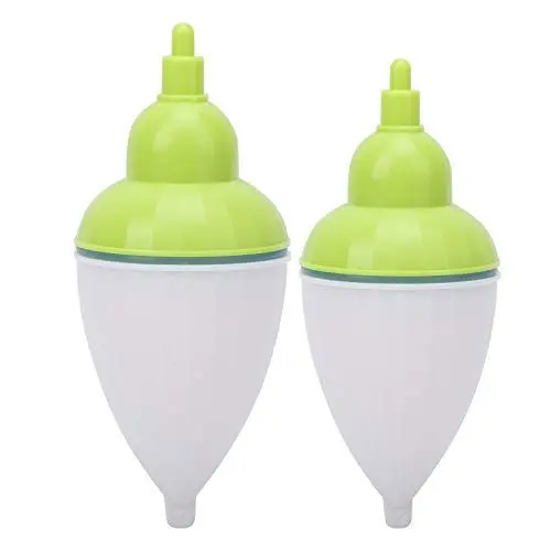 Produktbild: VGEBY Fishing Float 2pcs Luminous Fishing Bobber Kunststoff LED Elektronische Induktion Weiß und Grün für Nacht Angeln Tackle Kit Fischzubehör(28127-C50) Angelwerkzeuge