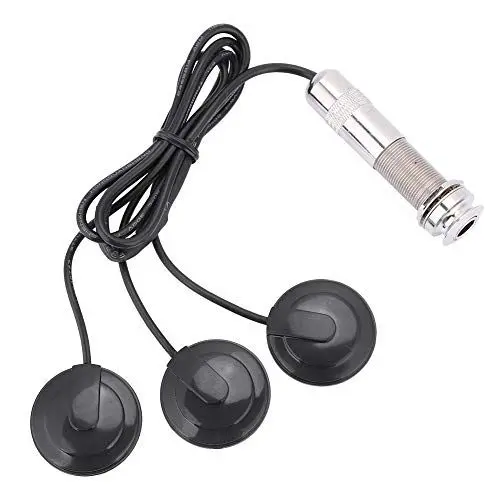 Produktbild: Piezo Tonabnehmer, 6,35 mm Pickup Piezo Tonabnehmer Mikrofon Pickup für Akustikgitarre Violine Banjo Ukulele Mandoline Instrumente