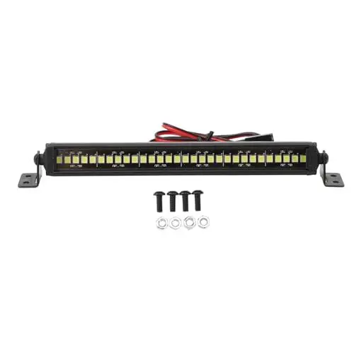 Produktbild: VGEBY RC-Dachlichtleiste, 30 LEDs, Superheller RC-Auto-Dachlampen-Scheinwerfer aus Aluminiumlegierung für Axial SCX10 1/10 RC Crawler Car, VGEBYixqymfc24d