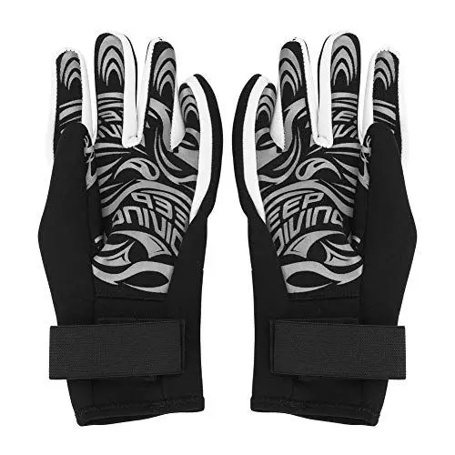 Produktbild: VGEBY Tauchhandschuhe, Keep Diving 2MM Warme Neoprenhandschuhe Schwimmen Scuba Schnorchelhandschuhe Ausrüstung Erwachsene(L-Schwarz) Glove Diving 1.5Mm