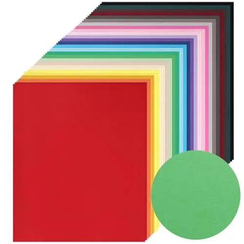 Produktbild: VGOODALL 250g A4 Dickes Papier zum Drucken, 72 Blatt Kartonpapier Fotokarton Tonkarton Pappe für Kartenherstellung, Handwerk, Scrapbooking
