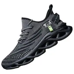 Produktbild: VGPSFN Herren Schuhe Laufschuhe Turnschuhe Sportschuhe Sneaker Freizeit Bequeme Tennis Fitness Fitnessstudio Schuhe Outdoor Leichte Männer Modisch Atmungsaktiv Mesh Schwarz 42