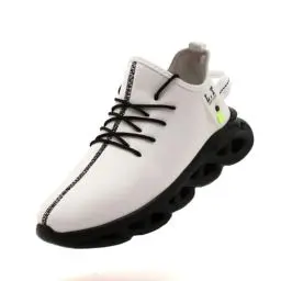 Produktbild: VGPSFN Herren Wanderschuhe Winter Schuhe Sneaker Warm Gefütterte Trekking Und Wanderschuhe Freizeit Straßenlaufschuhe Schlüpfen Trekkingschuhe Schwarz Weiß EU 43
