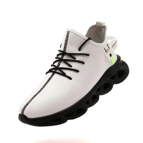 Produktbild: VGPSFN Herren Wanderschuhe Winter Schuhe Sneaker Warm Gefütterte Trekking Und Wanderschuhe Freizeit Straßenlaufschuhe Schlüpfen Trekkingschuhe Schwarz Weiß EU 43