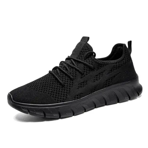 Produktbild: VGPSFN Laufschuhe Damen Sneaker Schuhe Sportschuhe Turnschuhe Straßenlaufschuhe Walkingschuhe Komfortabel Mesh Atmungsaktives Schuhe Schwarz 40