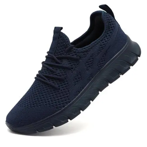 Produktbild: VGPSFN Laufschuhe Herren Sportschuhe Turnschuhe Freizeitschuhe Sneakers Schuhes Tennisschuhe Bequeme Fitness Trainingschuhe Leichtgewichts Walking Schuhe Dunkelblau EU 42