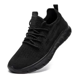 Produktbild: VGPSFN Laufschuhe Herren Sportschuhe Turnschuhe Freizeitschuhe Sneakers Schuhes Tennisschuhe Bequeme Fitness Trainingschuhe Leichtgewichts Walking Schuhe Schwarz EU 41