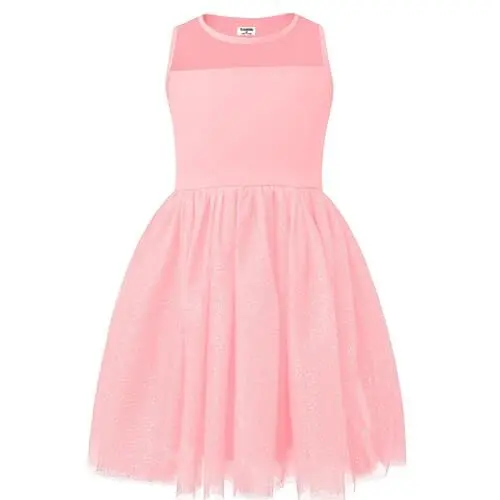 Produktbild: V.&GRIN Mädchen Kleid, Rosa Tüll Tutu Sommerkleid mit Glitzer für Prinzessin Mädchen Einschulung 5 Jahre