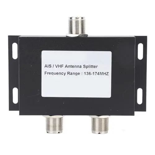 Produktbild: Akozon Antennenkabel Adapter Antennenverteiler Antennenstecker Antennen Power Splitter 2 Wege 136-174MHz 100W VHF AIS Antennen Splitter Teiler für Schiff Marine System