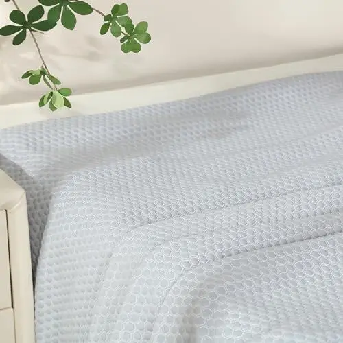 Produktbild: VHOME Sommer Spannbettlaken - Kühlende Spannbetttuch, Leichte Atmungsaktive Komfortabel bettlaken mit Arc-Chill Kühlfasern kann (Keine Kissenbezüge) Grau 90x200cm