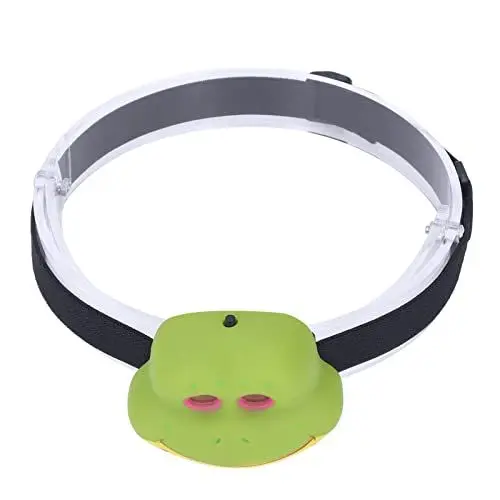 Produktbild: ViaGasaFamido LED-Stirnlampe, Tierscheinwerfer, Frosch, Cartoon, LED-Stirnlampe, 2 Modi, Kinder-Spielzeug-Stirnlampe Zum Lesen Im Freien, Radfahren (Batterien Nicht, Scheinwerferbirnen