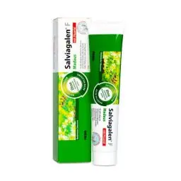 Produktbild: Viatris Salviagalen F Madaus (75 ml) - Medizinische Zahnpasta mit Fluorid | Zahnreinigung für empfindliche Zähne mit Dreifach-Aktivschutz, Creme, Pfefferminze,Fenchel