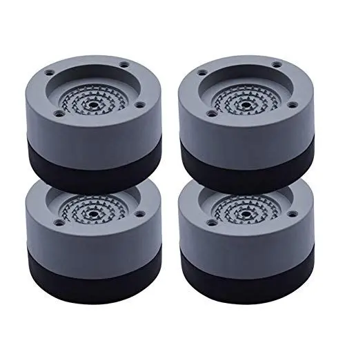 Produktbild: Vibrationsdämpfer, Queta 4 Stück Universal Schwingungsdämpfer Antivibrationsmatte Unterlegscheiben für Waschmaschine & Trockner 4cm