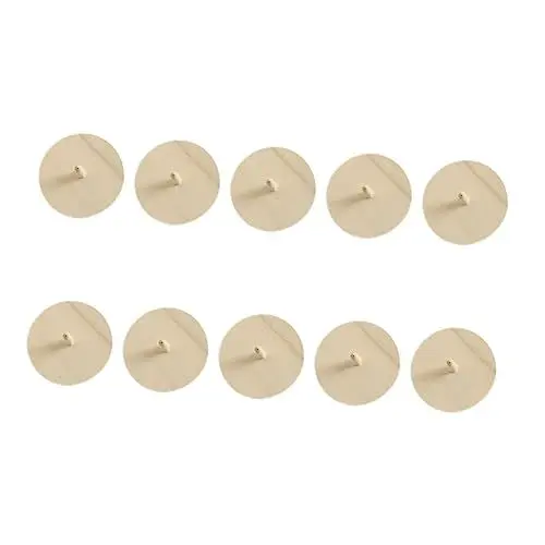 Produktbild: VICASKY 10St Kinderkreisel kinder bastelset basteln für kinder bastelmaterial kid toys Kinderhandwerk educational toys spielzeug unfertiges Oberteil Oberteile für Kinder Hölzern Beige