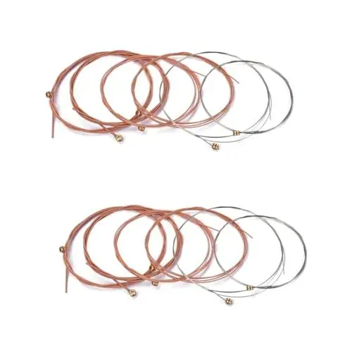 Produktbild: VICASKY 12-Teiliges Set akustisch acoustic guitar strings akustikgitarre saiten Blues-Gitarrensaite Gitarrensaite-Set Klassische Gitarrensaite Harmonische Gitarrensaite