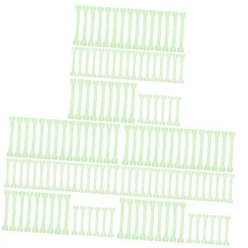 Produktbild: VICASKY 144 Stk Halloween-knochen Halloween-mini-knochen Hexendekor Gothic Wohnkultur Falsche Knochen Skelett Hund Lustige Knochen Weißes Gefälscht Skelette Light Green Plastik