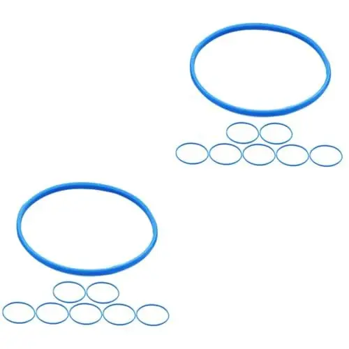 Produktbild: VICASKY 16 Stk Mikrofongitterring Mikrofon-schutzring Mikrofonschutzring Ktv Liefert Kühlergrillring Zum Selbermachen Zubehör Für Mikrofonschutz Ersatz-grillring Mikrofonringe Gummi Blue