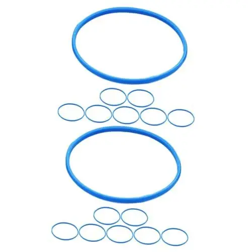 Produktbild: VICASKY 16 Stk Mikrofongitterring Mikrofonschutzringe Mikrofonzubehör Ring Für Mikrofongitter Ersatz-grillring Kühlergrillring Zum Selbermachen Mikrofonringe Ktv Liefert Blue Gummi
