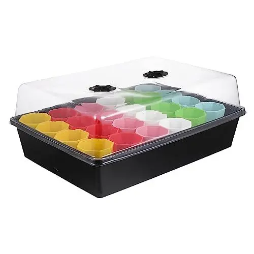 Produktbild: VICASKY 1Satz Anzucht Und Sämlingsvermehrungsschalen Kit Mit Pflanztöpfen Belüftetem Und Wasserablaufsystem Für Gemüse Und Kräuteranbau