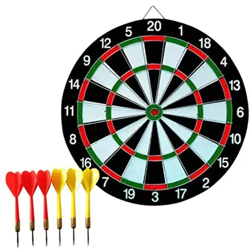 Produktbild: VICASKY 1 Satz 15 Dartscheibe für Erwachsene Professionelle Dartscheibe pro Darts Dartscheibe mit Darts Spielzeug Dartscheibe für Kinder -Brettspiel Erwachsener einstellen Schachbrett
