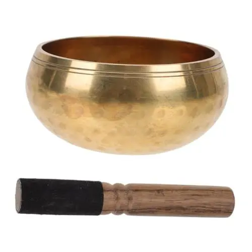 Produktbild: VICASKY 1 Satz Buddha-klangschale Klangschalenschlägel Und Kissen Antike Klangschalen Bausatz Für Tibetische Schalen Meditationsmusikschale Buddhismus Versorgung Nepal Handgefertigt Stock