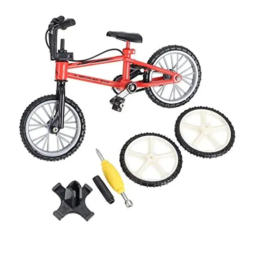 Produktbild: VICASKY 1 Satz Fingerrad Fahrradspielzeug Finger Fahrrad Fingerfahrräder Mini-MTB Mini-Fahrrad Mini-fingerbike Desktop-Bike Modell Fahrrad Aus Fingerlegierung Aluminiumlegierung Rot