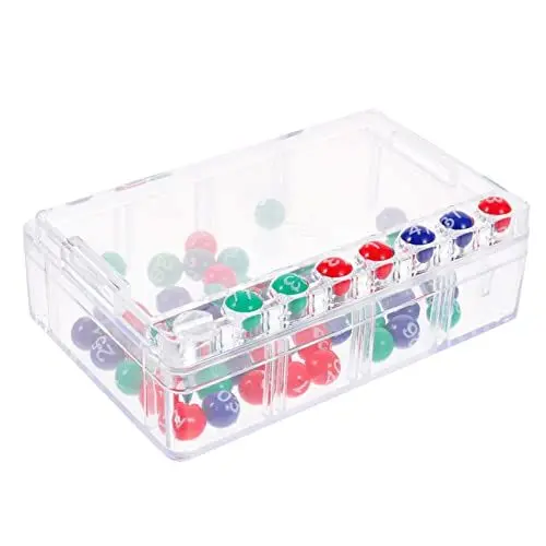 Produktbild: VICASKY 1 Satz Lotteriemaschine Kleine Maschine Bingo-Maschine Verlosen Jackpot Kaugummiautomat Für Fahrkarte Spiele Bingomaschine Mit Bällen Gummiballmaschine Plastik