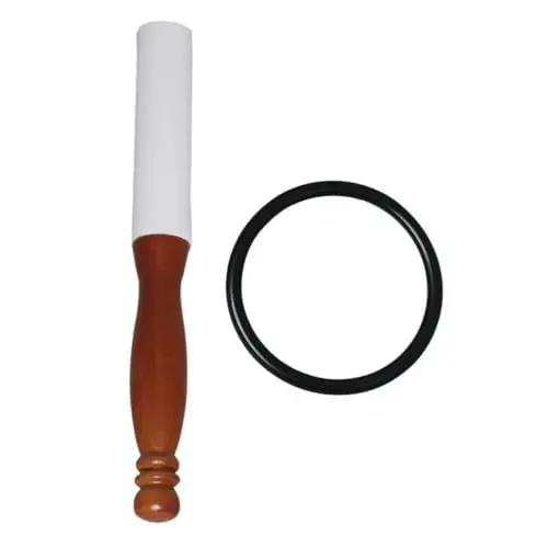 Produktbild: VICASKY 1 Satz Meditations schüssel klopfen Stick Schlaghammer buddhistische klangschale klangreise Meditationschale Zubehör werkzeug tragbarer Schalenstab Holzhammer Massivholz