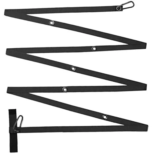 Produktbild: VICASKY 1 Satz Multifunktionale Wäscheleine für Outdoor Zelte Robustes Zeltseil Verlängerungsschnur für Camping Abspanngurt für Geschirr Kleidung Utensilien Schwarz