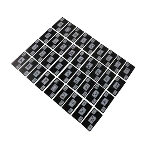 Produktbild: VICASKY 1 Set wasserdichte Mahjong Fliesen Reise Tischspiel Requisiten Reisespiel Requisite Mahjong Karte Reisespielzeug Reise Mahjong Kartenspielzeug Mahjong Karte Für Zu Hause