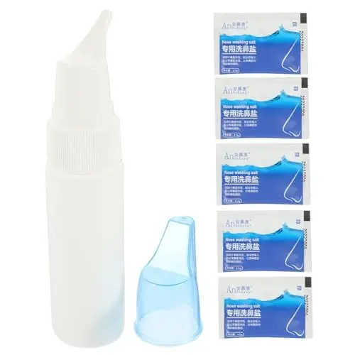 Produktbild: VICASKY 1 Stk Flasche Mit Nasenspray Nasendusche Nasenspülsalz Nasensauger Elektrischer Nasensauger Für Nasenspüler Neugeborener Nasensauger Nasenreiniger Für Babys Sport Weiß