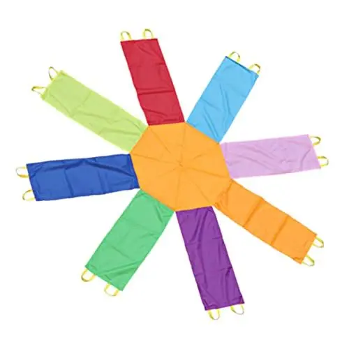 Produktbild: VICASKY 1 Stück Achteckiger Regenschirm Für Kinder Outdoor Zelt Teambuilding Spiele Fallschirmspringen Für Kinder Kinderzelte Kinderzelte Hit Hamster Spiel Übungszubehör