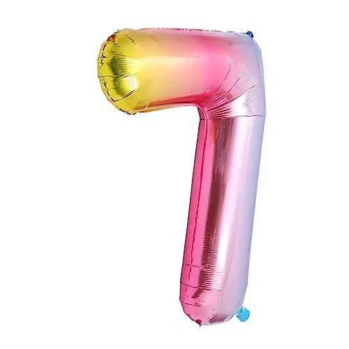 Produktbild: VICASKY 1stk Digitale Folienballons Ballon-kits Zahlenballon Partyballons Aus Metall Dekorationen Für Babypartys Ballons Zum Aufhängen Aus Aluminium Ballons Aluminiumfolie