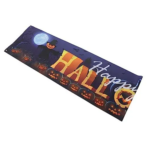 Produktbild: VICASKY Halloween Deko-banner-hintergrund „happy Halloween“ Party-hintergrund Wimpelkette Für Den Außenbereich