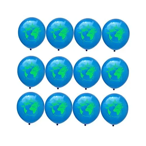 Produktbild: VICASKY 20 Stück 12 Latexballons Schulluftballons Ballons Bedrucken Transparenter Ballon Gefälschte Luftballons Planet Erde Ballon Luftballons Im Klassenzimmer Hochzeitsballons