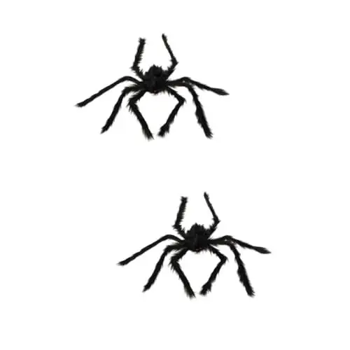 Produktbild: VICASKY 2St Gruselige Halloween-Party-Dekoration verfolgt Flauschige Kuscheltiere Plüschtiere Außendekorationen Halloween Costume Halloween Kleidung Spinne Spielzeug Spukhaus-Requisite