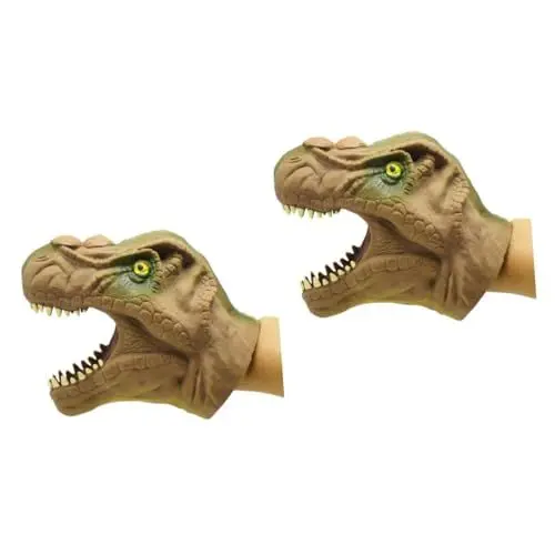 Produktbild: VICASKY 2St Handpuppe Tyrannosaurus Spielzeug Fantasiespielzeug für Kinder Sicherheitsspielzeug für Kinder Kinderspielzeug Hand- und Fingerspielzeug Spielzeug für Rollenspiele