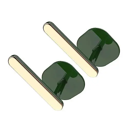 Produktbild: VICASKY 2 Stück Multifunktionale Haken Chrom Kleiderbügel Für Wand Badezimmer Wand Organizer Und Aufbewahrung Mehrzweck Kleiderbügel Montiert Badezimmer Hängende Kleidung Haken Schwarz