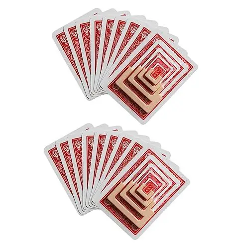 Produktbild: VICASKY 2er-Pack Schrumpfspielkarten Requisitenkarten Performance Bühnenzubehör