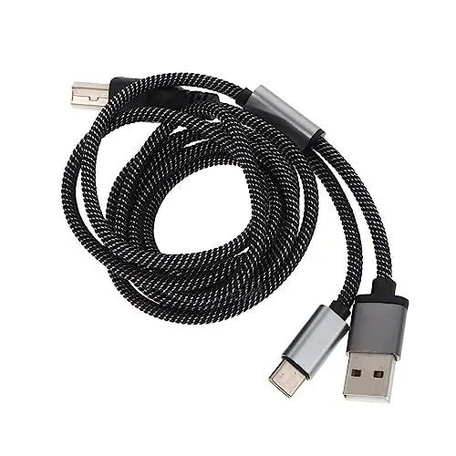 Produktbild: VICASKY 2st Adapterkabel Usb-midi-adapter Usb-mikrofon Usb-druckerkabel Midi-kabel Usb-kabel Usb-adapter Usb-y-kabel Kabel Für Musikinstrument Usb-c-druckerkabel Usb Zu Midi Audioleitung