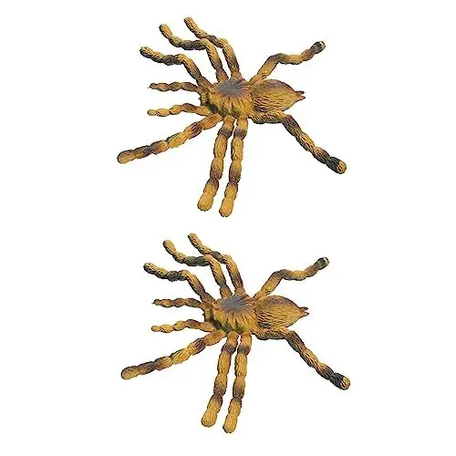 Produktbild: VICASKY 2st Modell Eines Insektenexemplars Vogelspinne-Modell Simulationsspinnenmodell Dekoratives Vogelspinnmodell Dekoratives Spinnenspielzeug Pädagogisches Spinnenmodell PVC