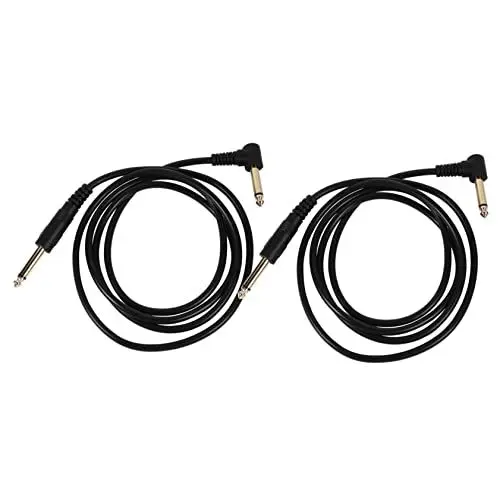 Produktbild: VICASKY 2st Stecker-zu-stecker-audiokabel Gitarren-effektkabel Pedal-patchkabel Usb-anschlüsse Verstärkerkabel Gitarre Anschlusskabel Kabel Für Bassverstärker C Usb-kabel Black Pvc