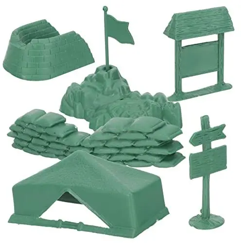 Produktbild: VICASKY 3Er-Packung Sandtisch-Szenenmodell Jungenspielzeug Mikrospielzeug Spielzeug Toys Sandkastenspielzeug für Jungen Militärspielzeug für Kinder Plastik Green
