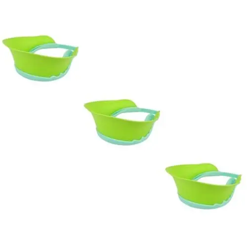 Produktbild: VICASKY 3 Stk Hut Aus Silikon Duschhut Für Kinder Shampoo-hut Kindershampoo Schild Badeschild Badevisier Für Kleinkinder Bademütze Für Babys Visier Für Babywanne -shampoo-kappe Green