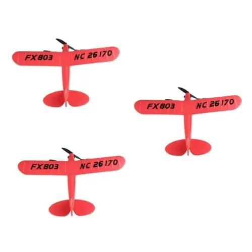 Produktbild: VICASKY 3st Modellflugzeug Rc-Flugzeug Flugzeugmodell Mit Festen Flügeln Zweiwege-flugzeugmodell Rot