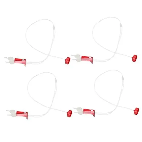 Produktbild: VICASKY 4 Sätze Gartenbewässerungssystem Set Tropfbeutel Röhren für Effektive Nährstoffzufuhr bei Obstbäumen und Zitruspflanzen Upgrade mit Nachtleuchtdesign und Verlustkappen für Garten