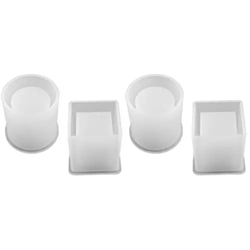 Produktbild: VICASKY 4stücke Silikonformen Für Stiftehalter Und Blumentöpfe Quadratische Und Zylindrische DIY Formen Wiederverwendbar Flexibles Material Für Bastelprojekte Und Dekorationen